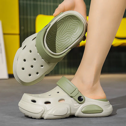 Mouvalis™ Sandales de Plage Homme – Épaisses, Aérées & Ultra Confort Décontracté